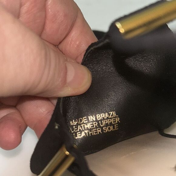 Trina Turk black suede stiletto heels size 6.5 - Picture 5 of 8